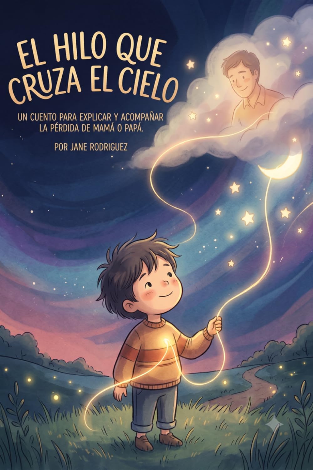 El Hilo que cruza el Cielo: Un cuento para explicar y acompañar la perdida de mama o papa (Raices de Resilencia)