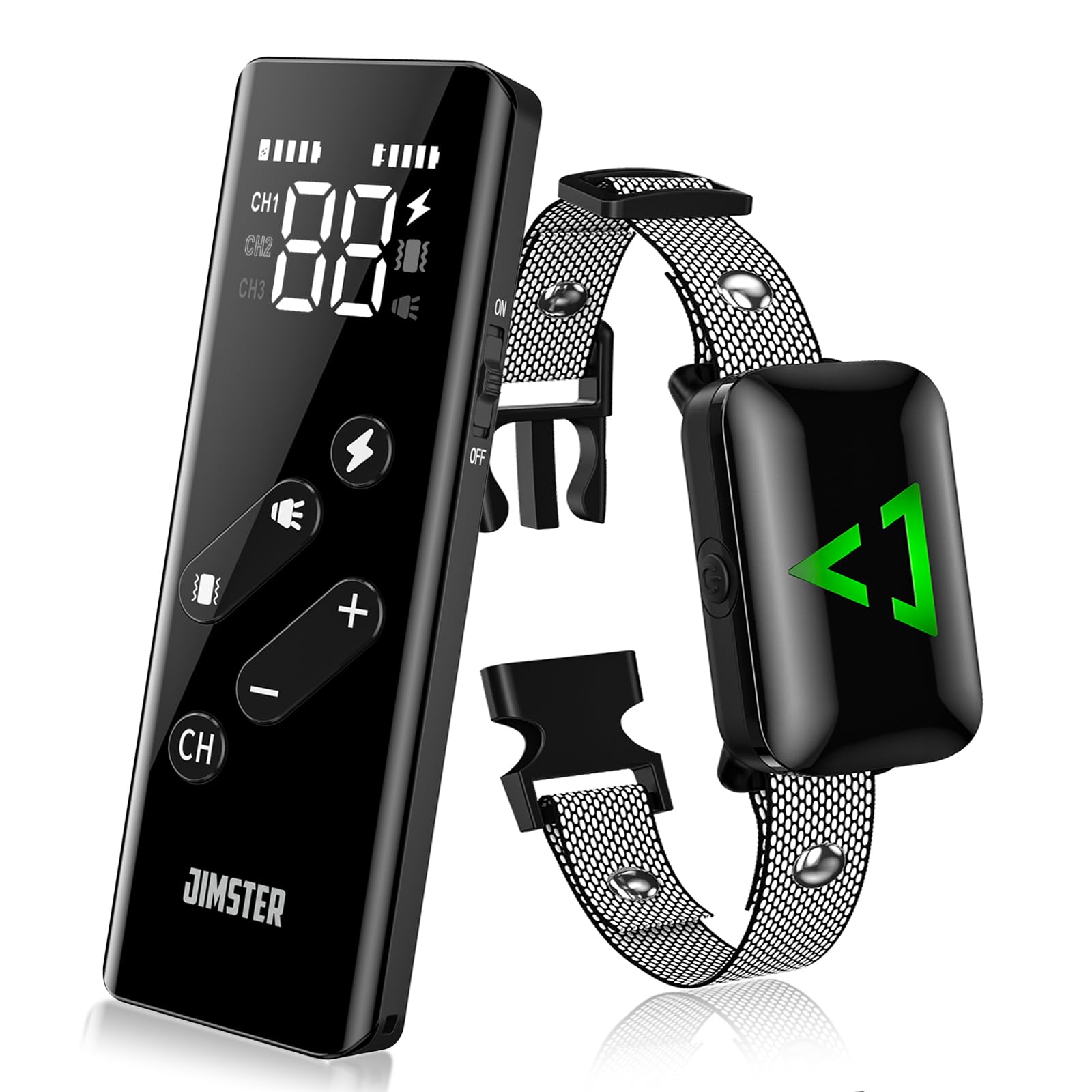 Dog Training Collar with Remote 2600FT, JIMSTER Shock Collar for Large Medium Small Dogs, 3Training Modes E Collar for Dogs, Shock Collar for Dogs with Vibration, Shock, Beep, Waterproof