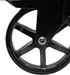 8300E Vintage Series 4-Inch 6-Spoke Designer Caster, Gloss Black