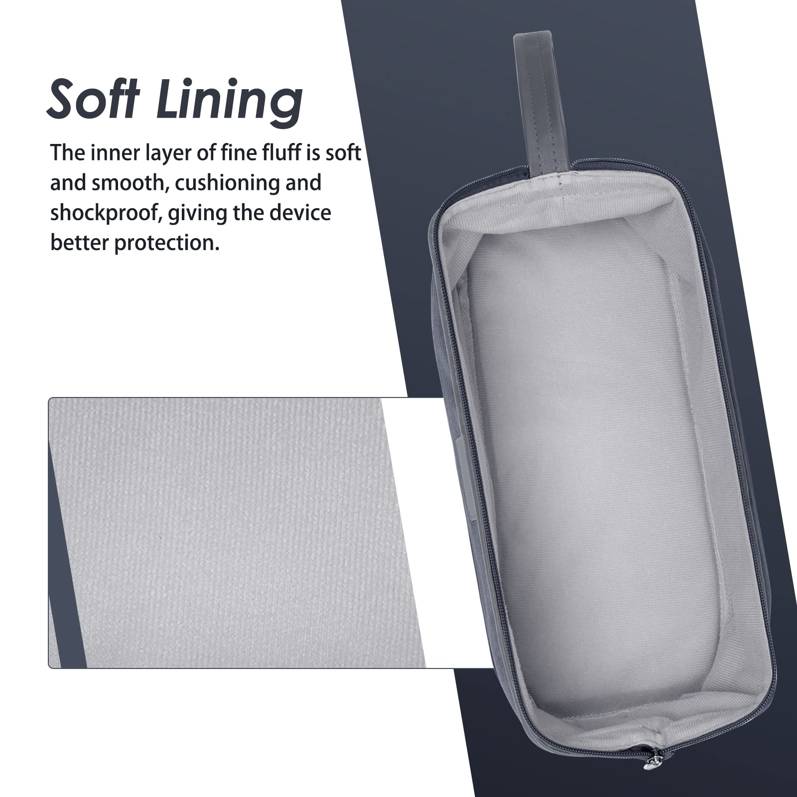 Kyrio Borsa Universale per Asciugacapelli, Compatibile con Dyson Supersonic e Airwrap, Custodia Portatile da Viaggio per Cosmetici (Grigio Scuro)