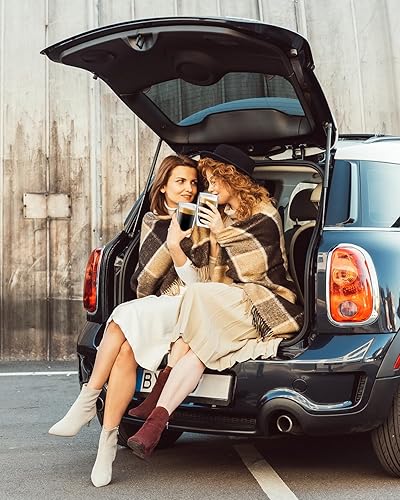 Miniatura 9 de LUXU Tazas de café de vidrio de doble pared de 16 onzas, paquete de 2 tazas de café de alta calidad, tazas de café de vidrio con aislamiento de