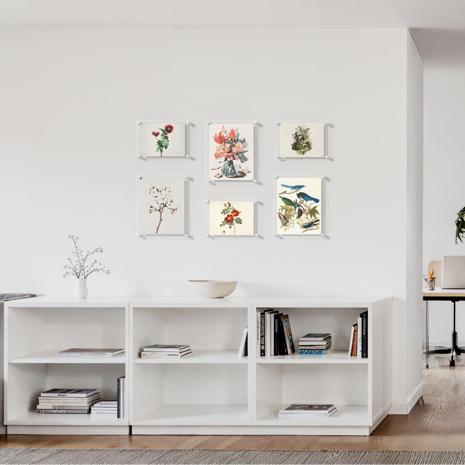 NIUBEE - Cornice da parete in acrilico trasparente per foto 8×10″