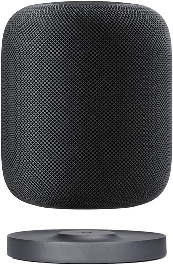 AIOZX Aluminum Metal Speaker Stand Damping Pad Furniture Protector Anti-Slip Coaster Base Holder for Apple Homepod Smart Speaker