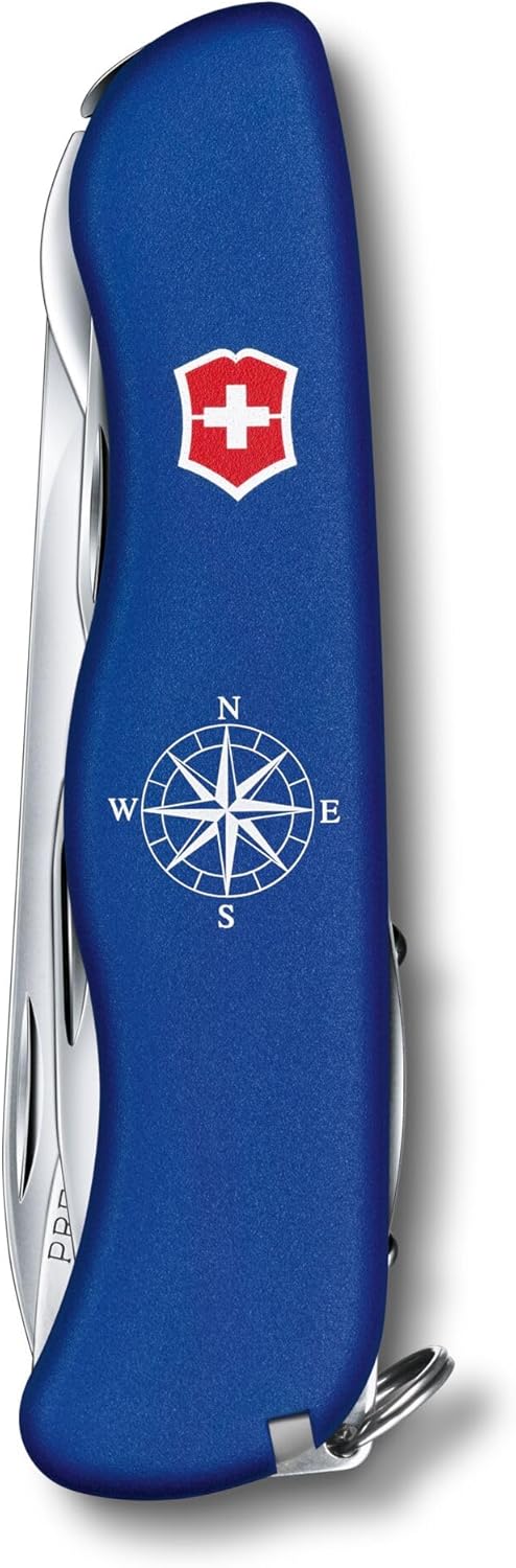 Victorinox Skipper Large Swiss Army Pocket Knife for Sailing 18 Functions, Blue