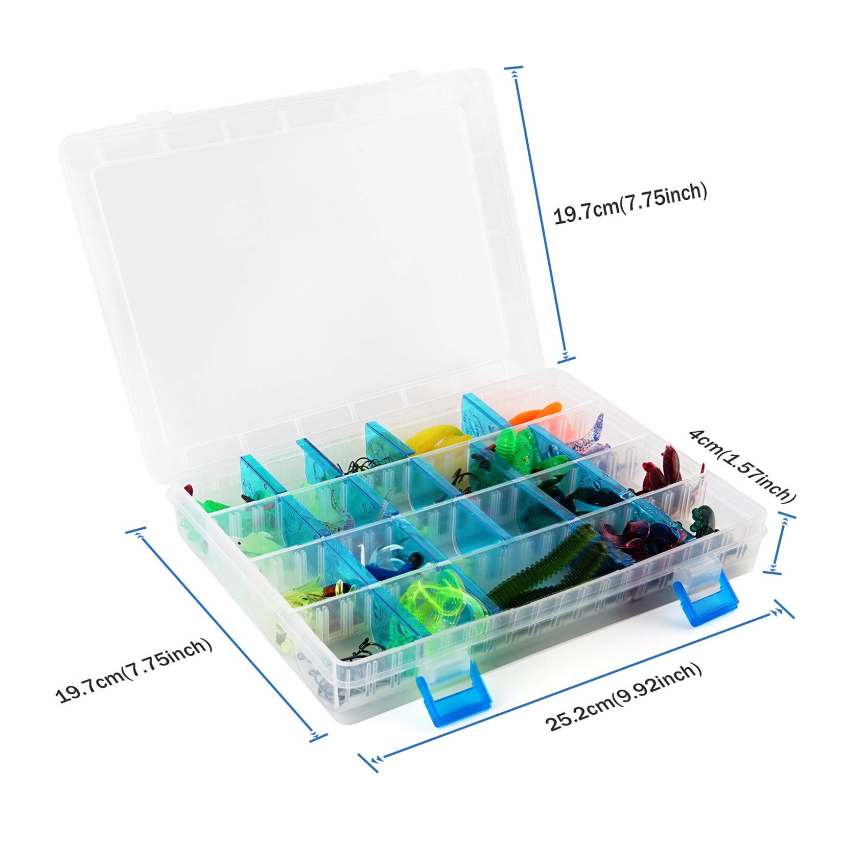 RoseFlower Kit di Esche da Pesca, 146Pcs Artificiale