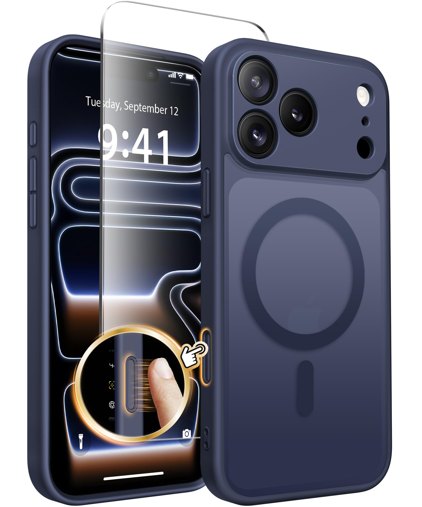 Photo 1 of CAPRARO for iPhone 17 Pro Max Case, Compatible with MagSafe