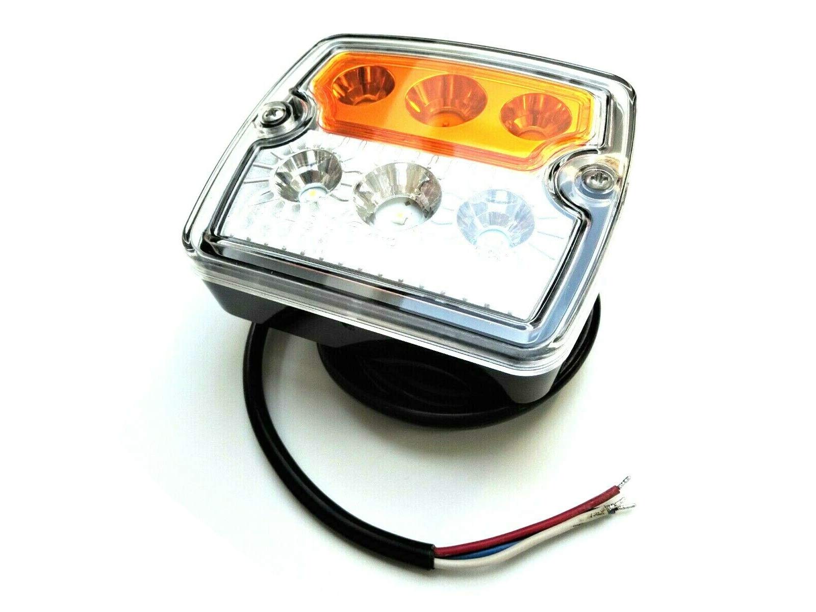 Luce di posizione a LED E9 12 V 24 V per rimorchi, camion, auto, camper, roulotte, trattori, escavatori, ecc