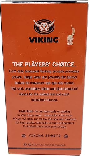 Miniatura 5 de Viking Pelota de tenis con plataforma extra resistente, color amarillo (funda de 2)