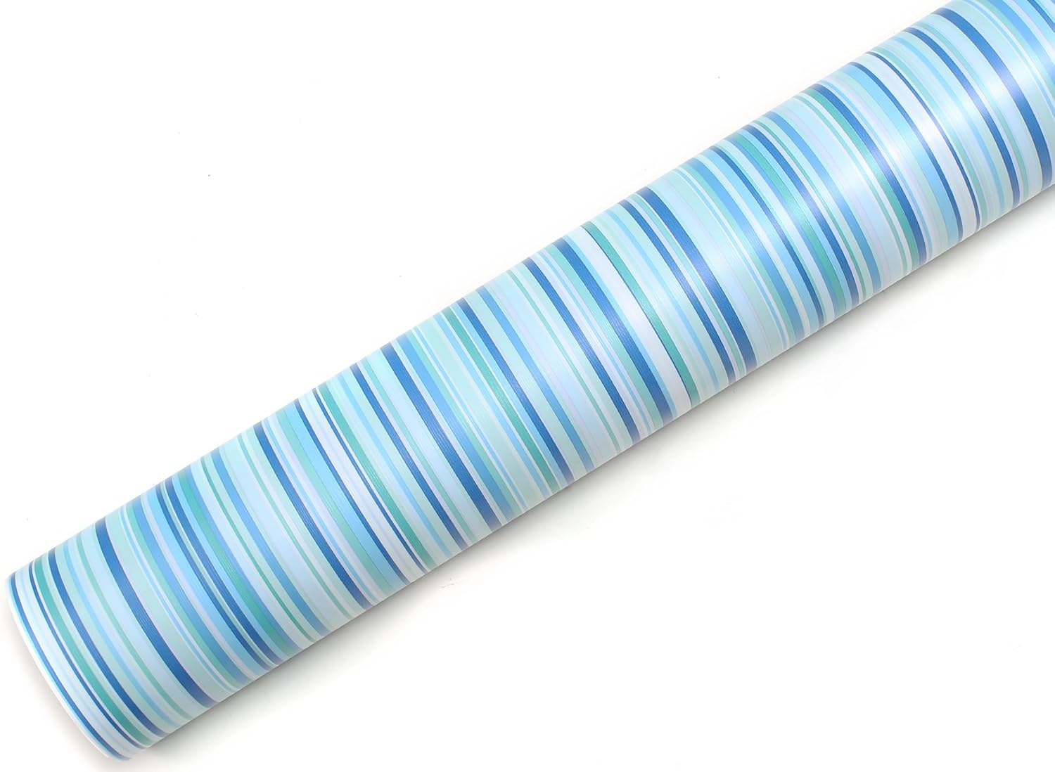 ROSEROSA Peel and Stick Multicolor Stripes Self-Adhesive Wallpaper Door Wrap Countertop Moulding Trim LW350