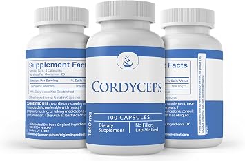 PURE ORIGINAL INGREDIENTS, Cordyceps Extract, 100 Capsules
