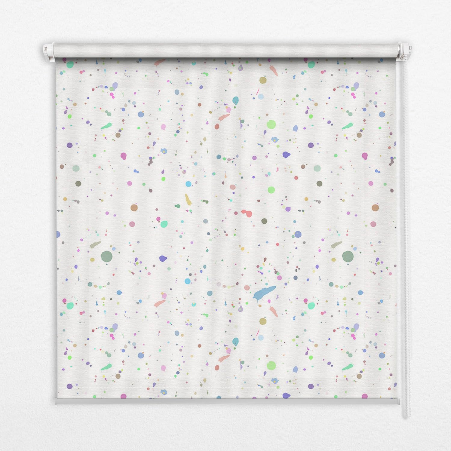 Store occultante 60x180cm sans perçage pour bloquer la lumière avec design taches de peinture