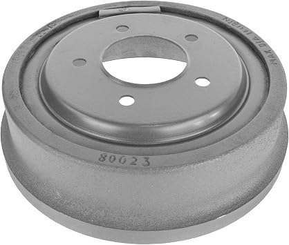 Front Ceramic Brake Pad Performance Rotor & Rear Drum Shoe Kit Compatible with 1997-1998 Ford F-150