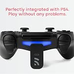 Remotto4 - Wireless Charger for PS4 Controller, Portable Battery for DualShock, Play While Charging, +12 Hours of Battery Life, PS4 Accessory