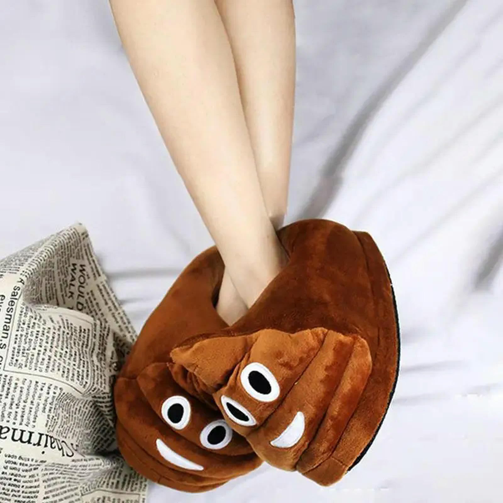 MdybF Pantoufles expression drôle pour femmes hommes doux et confortables en peluche chaude antidérapante chaussures de maison pantoufles-A, a, A