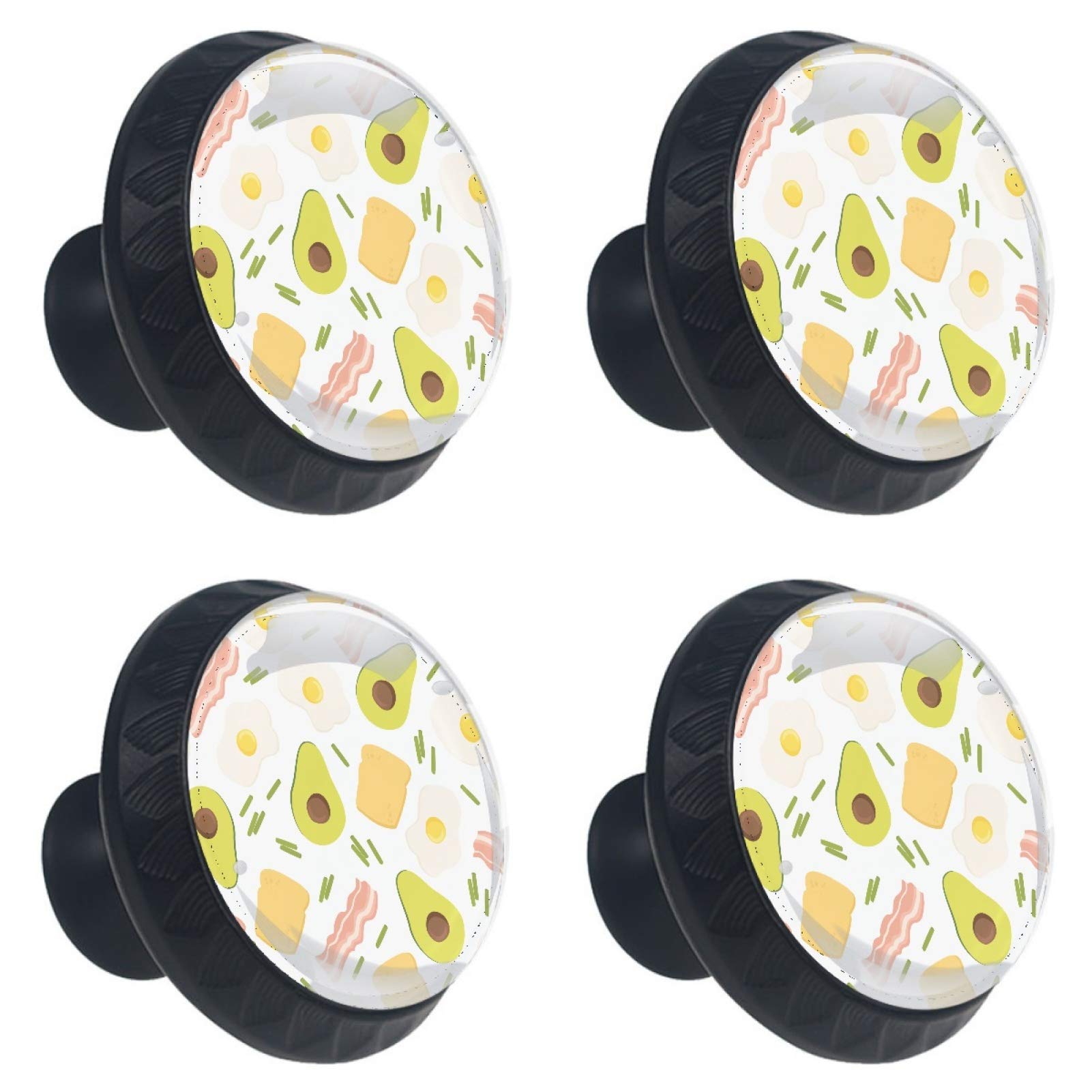 Boutons de meuble ronds avocat en verre pour relooker une cuisine ou un placard de chambre child