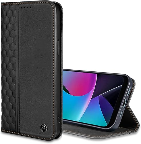 Miniatura 2 de Funda tipo cartera para Moto G Play (2023) de 6.5 pulgadas - Funda para Motorola G Flip Fuerte Magnético Funda de piel sintética con tarjetero y