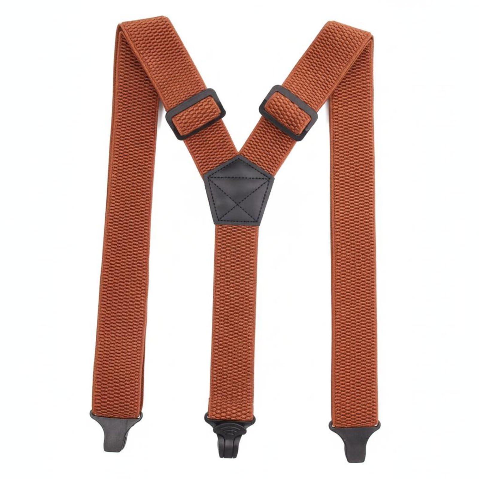 All-Day Comfort Elastic Suspenders with 3 Clips Outdoor Hiking Suspenders for Hikers, Workers, Orange Red|Clothing Shoes & Accessories|Mens Accessories-image-17