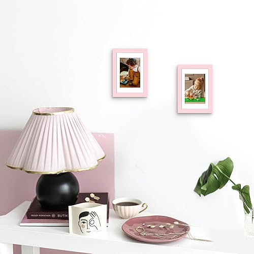 Miniatura 103 de Picrit - Juego de 12 portarretratos de 5 x 7 pulgadas para colgar en la pared o exhibir sobre una mesa, para fotos de 4 x 6 con paspartú o 5 x 7