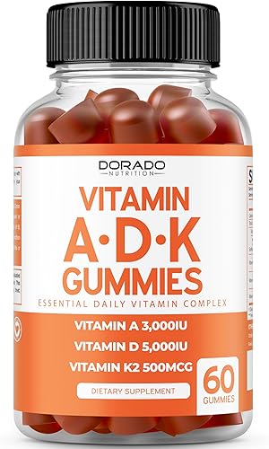 Miniatura 3 de DORADO NUTRITION Gomitas Shilajit para hombres y mujeres (60 unidades) y ADK Gummies Vitamina D3 K2 (60 sin azúcar)