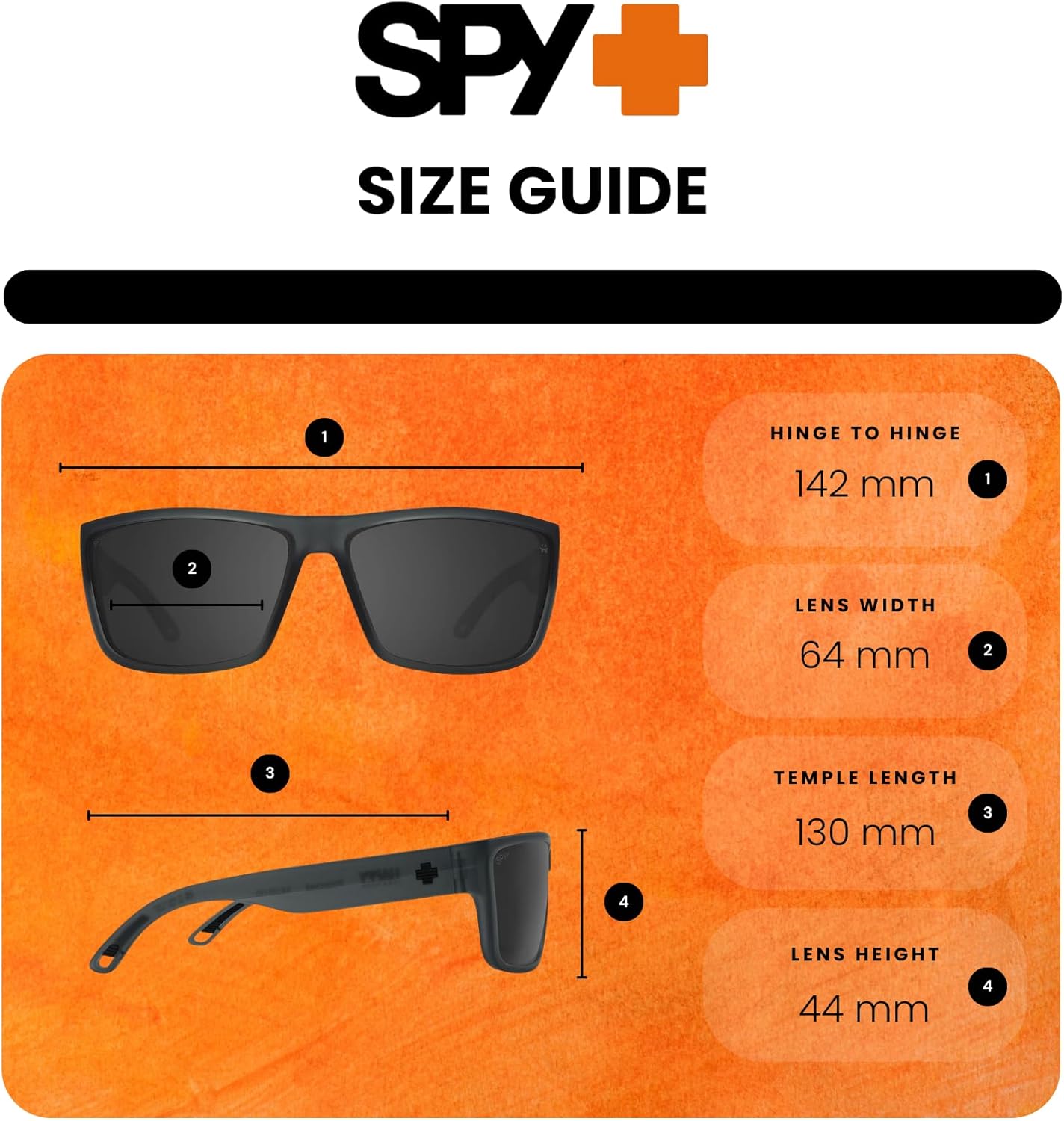Spy Rocky 62MM Cylindrical Shield Sunglasses for Men +BUNDLE with ACCESSORY EYEWEAR KIT