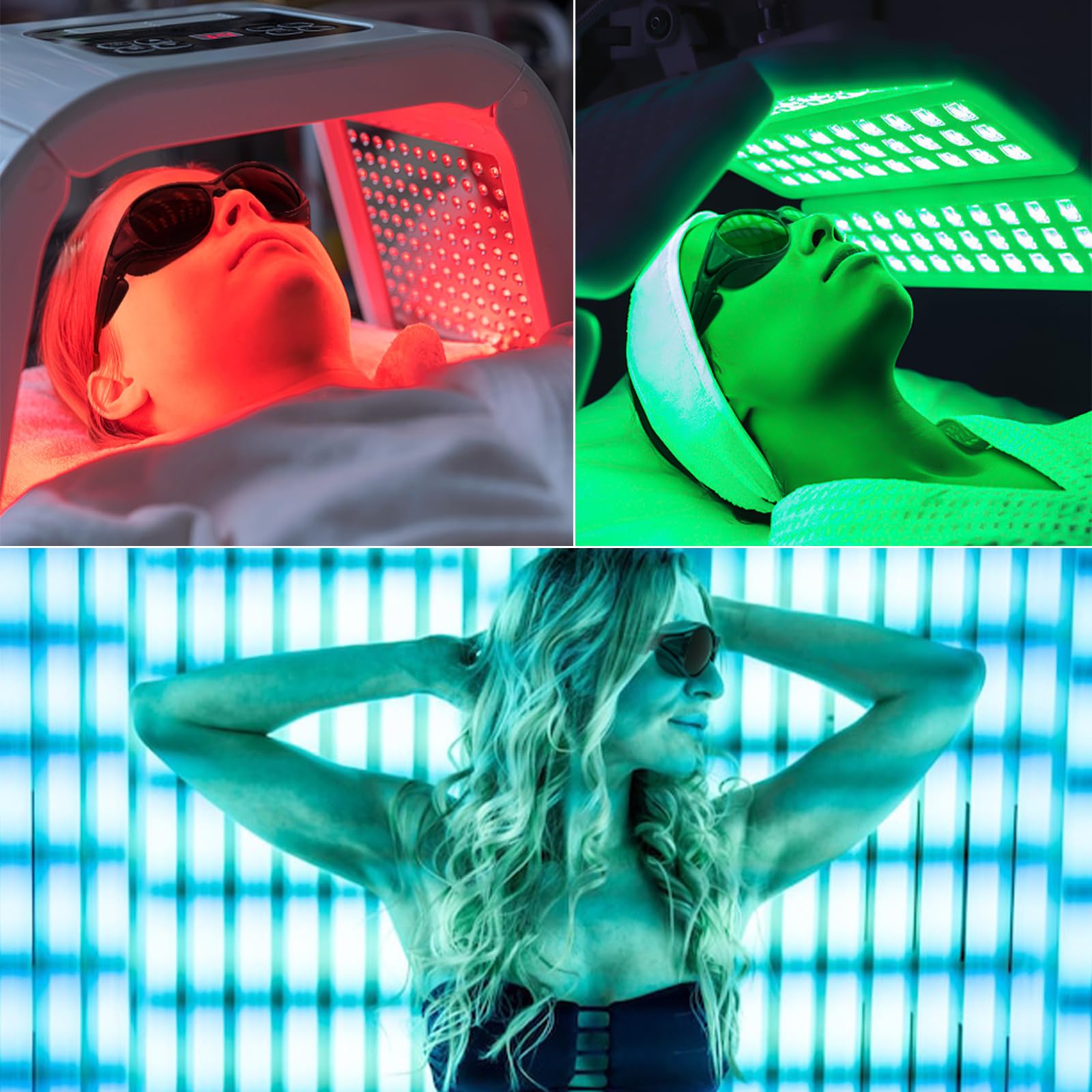 Gafas de terapia de luz roja, gafas de seguridad láser IPL 200-2000 nm, gafas de protección ocular muy oscuras para terapia de luz roja y bronceado en el gimnasio o la playa
