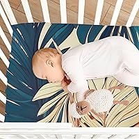 Vista 8 de Fitted Crib Sheets Tropical Leaves Mini Crib Sheets for Boy & Girl Toddler Mattress Sheets Playard Sheet 21216163