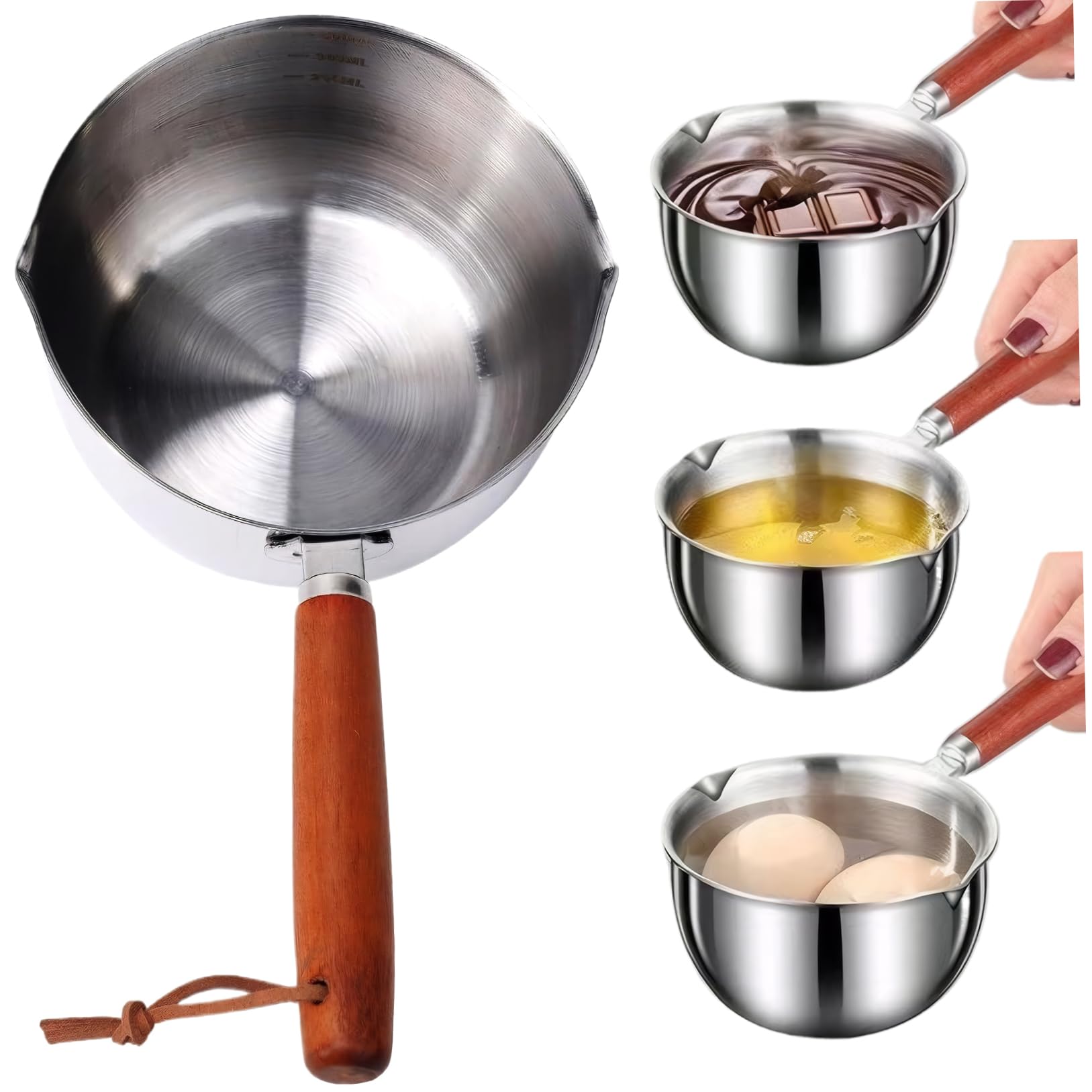 Petite casserole anti-éclaboussure 500 ML pour verser l'huile chaude en sécurité