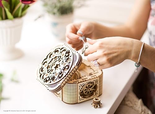 Miniatura 6 de Caja de tesoro rompecabezas de madera 3D juego para adultos para armar tú mismo de UGears