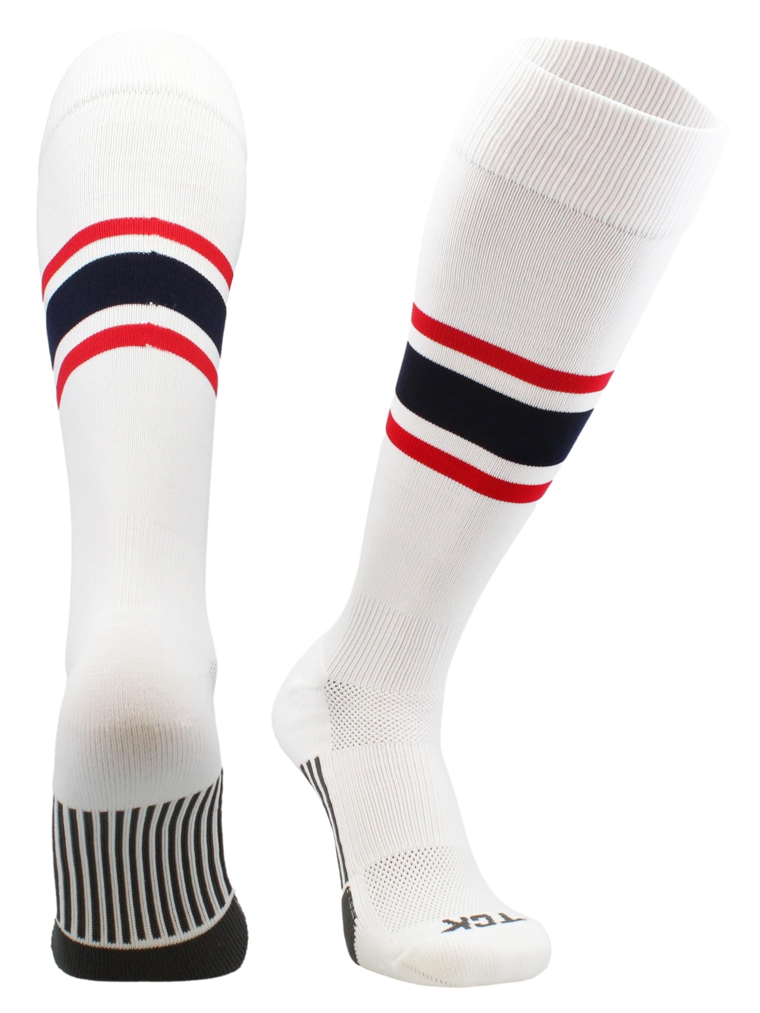 MadSportsStuff Softball Socks Baseball Socks | White &amp; Team Colors | USA Made | Sizes for Girls, Youth Boys, Men &amp; Women