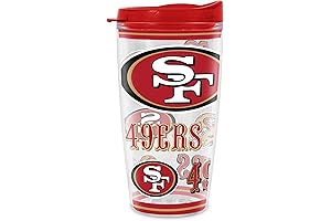 49ers Football Team Logo, Decorations, Double Wall Insulated Tritan Plastic BPA-Free 16oz Water Sports Bottle