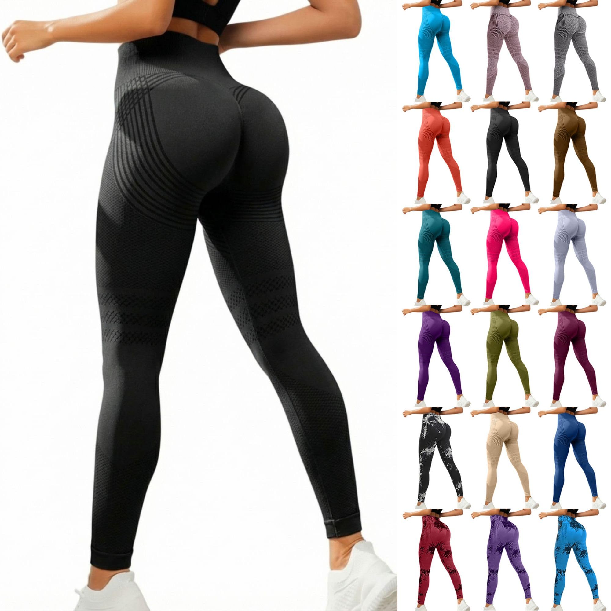 Legging 3D Anti Cellulite Femme Sport Effet Push-Up Et Ventre Plat Minceur Compression Legging De Yoga Et De Fitness pour Drainage Lymphatique Lipoedeme Running Pants - 2