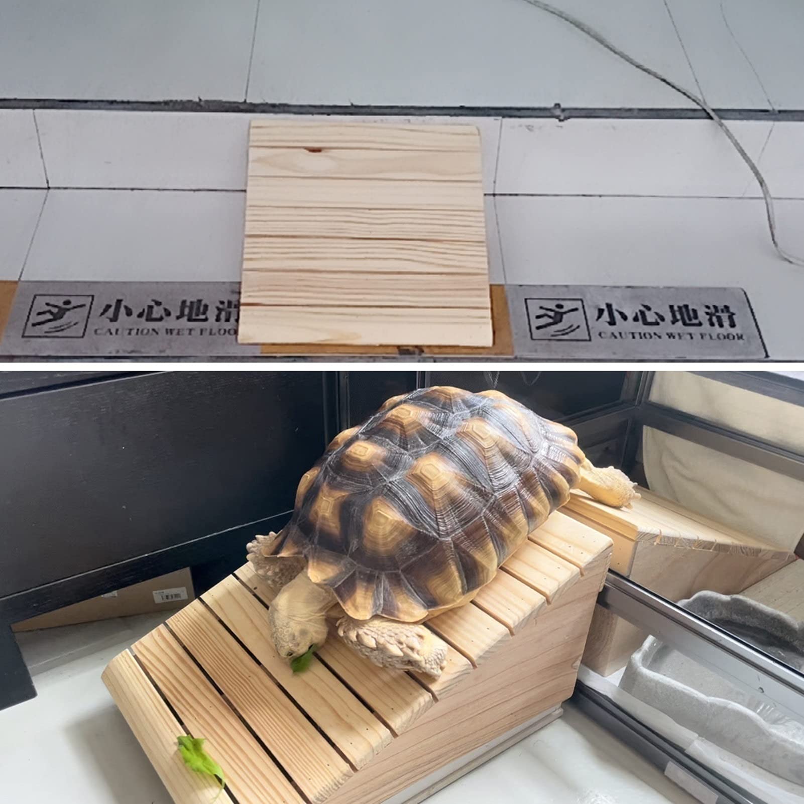 Rampy najazdowe do skutera samochodu roweru motocykla, drewniane rampy progowe do drzwi 15 cm wysokości, antypoślizgowe i lekkie (rozmiar: 38,8 x 60 x 15 cm)