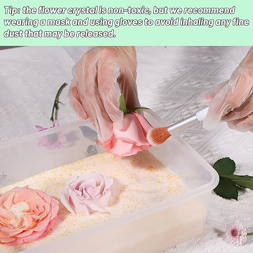 Miniatura 5 de Eazy2hD Desecante de cristales de secado de flores de gel de sílice de 5 libras con recipiente sellado y guantes para kit de preservación de ramo de