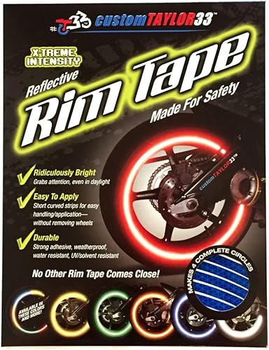 Miniatura 2 de Cinta reflectante azul de gran intensidad con derechos de autor de customTAYLOR33. Cinta de seguridad (Debes elegir el tamaño de la cinta)