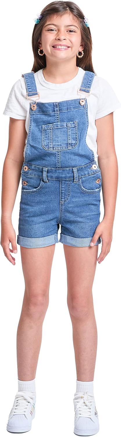 YMI Women's YMI Jeans Girls Bib Cuffed Shortalls
