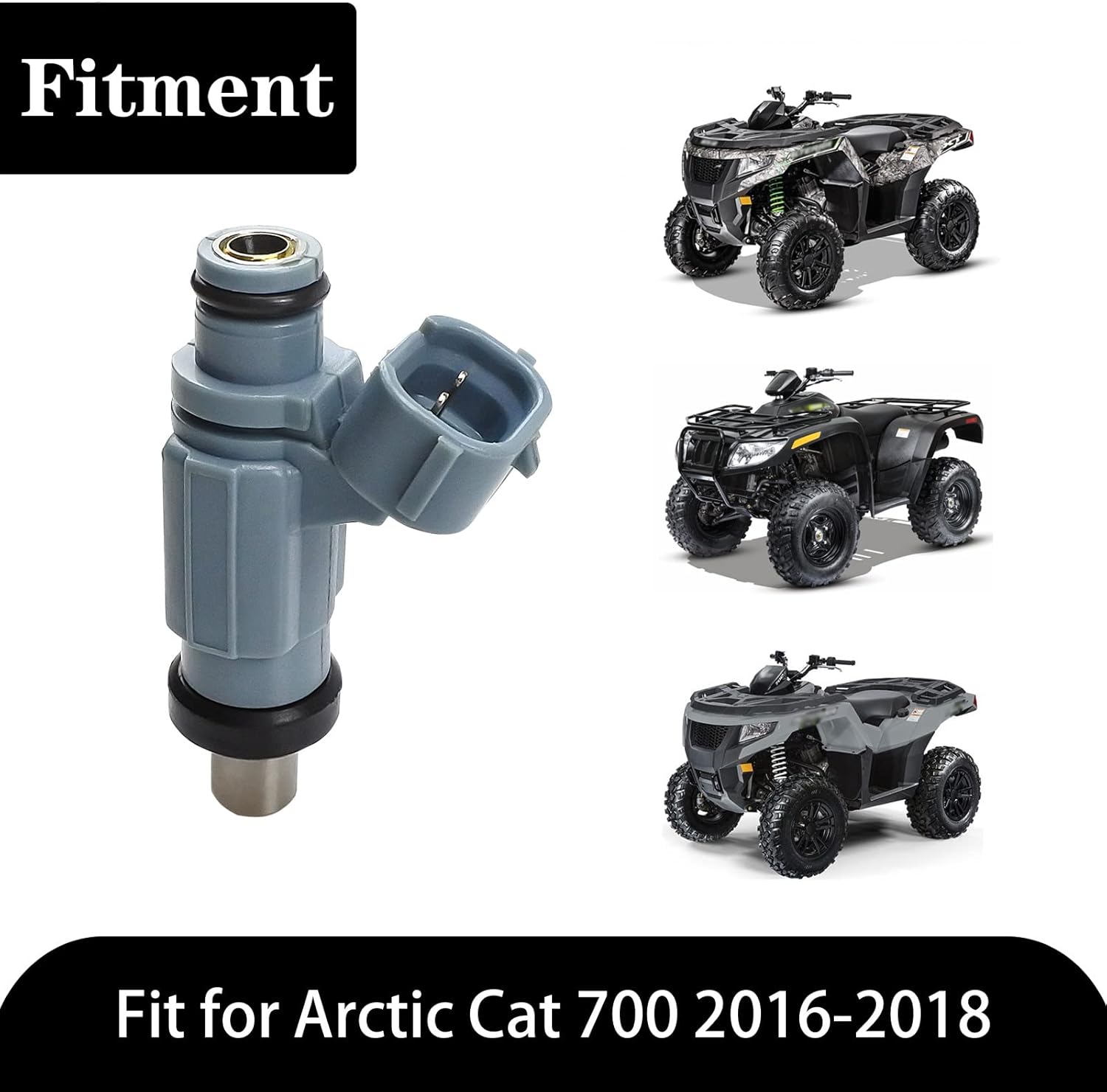 Fuel Injector Fit for Arctic Cat 700 AT 4X4 FIS SE 2006, EFI AT 4X4 FIS/LE 2007, EFI AT 4X4 FIS/LE/TRV CRUISER/TRV LE 2008 Replace 3403-120, with Seal