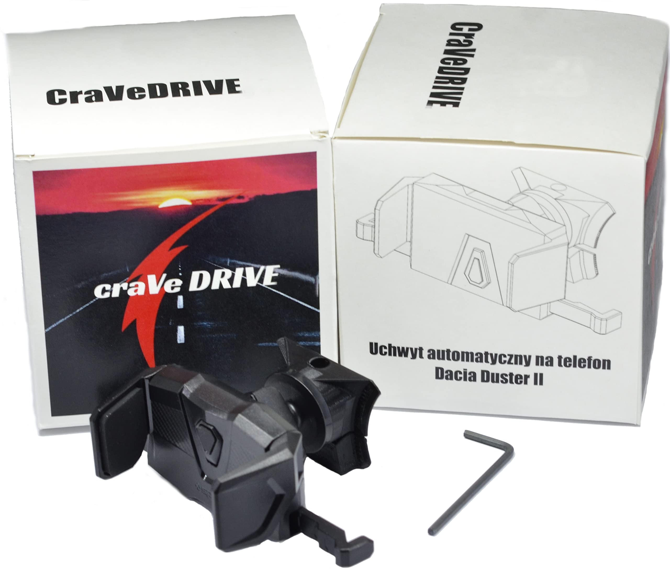 Supporto Auto Cellulare per Dacia Duster 2 - Nero - Universale per Smartphone - Girevole - Bocchette di Aerazione
