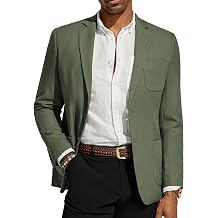 PJ PAUL JONES Mens Blazer Linen Casual Sport Coats Lightwieght Suit Jacket