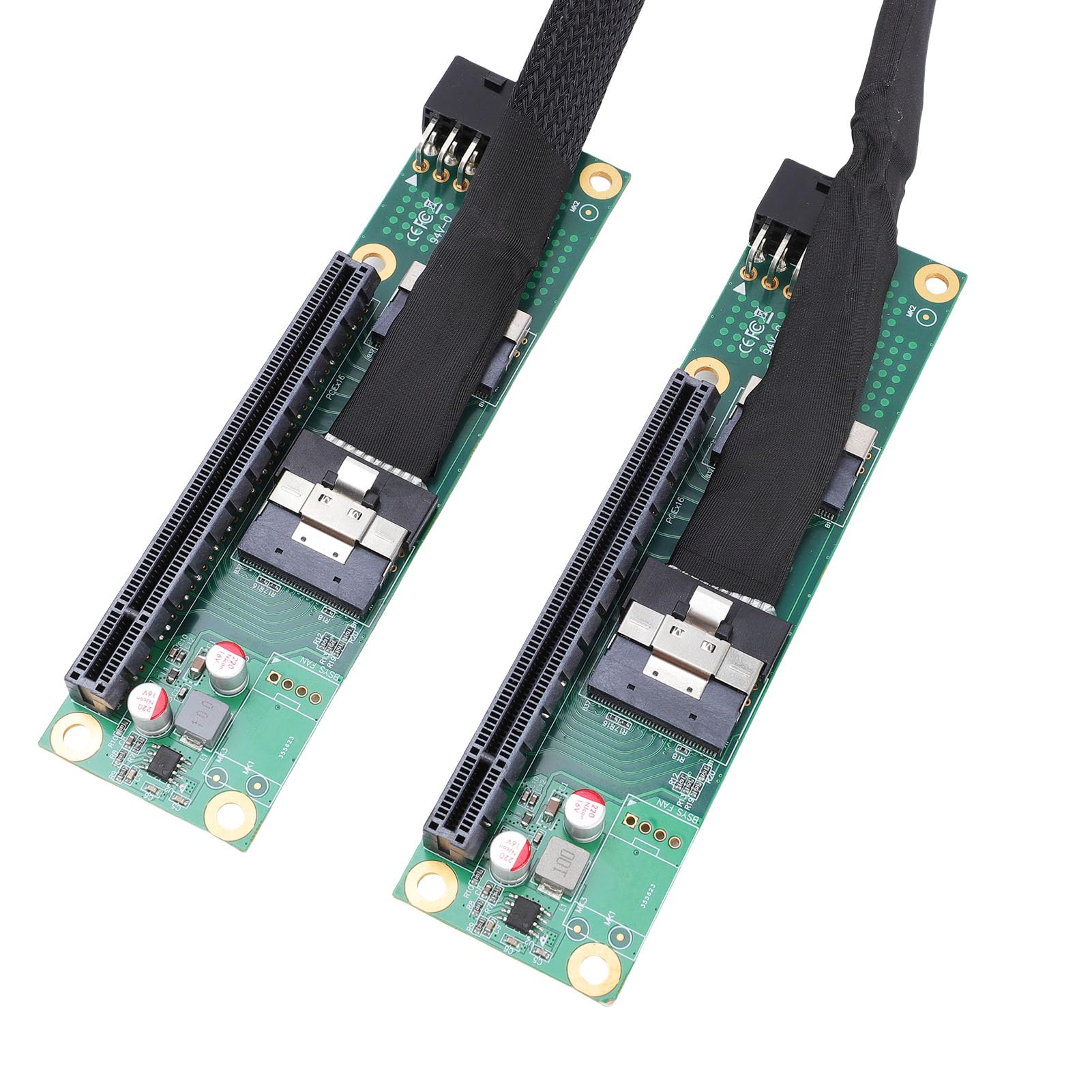 BRRNOO Przewód Adapterowy PCIe 4.0 X16 do SFF 8654, Rozdzielacz Wysokiej