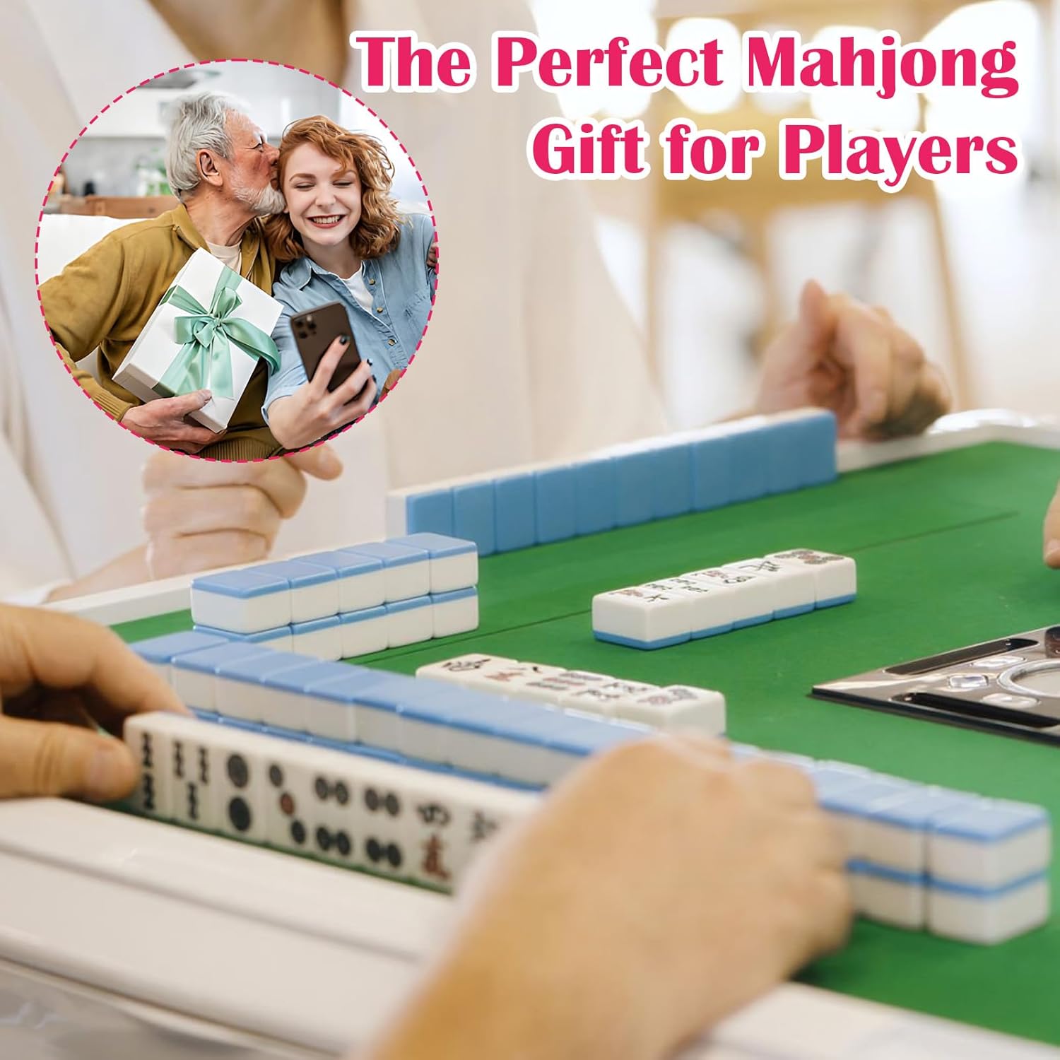 4 Pcs Mahjong Line Finder Acrylic Mahjong Line Reader Glossy Good Luck Mah Jongg Guided Reading Strips, Accurate Card Reading Aid, for Mahjongg Players (Pink)