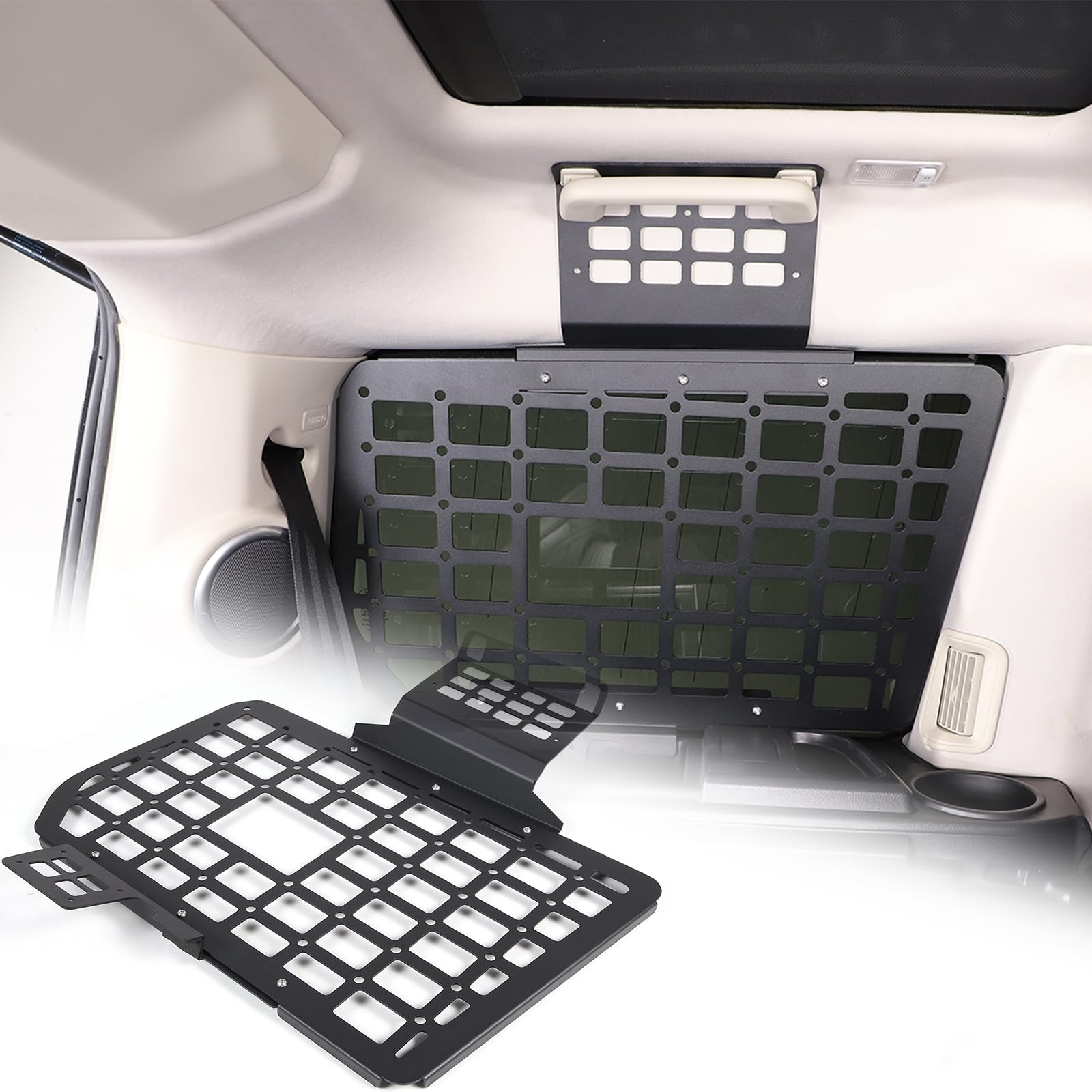 Set di montaggio per vano bagagli laterale in alluminio per Land Rover Discovery 3 & 4 (2004-2016), 3 pezzi (destra e sinistra), accessori per l'organizzazione del bagagliaio (sinistra)
