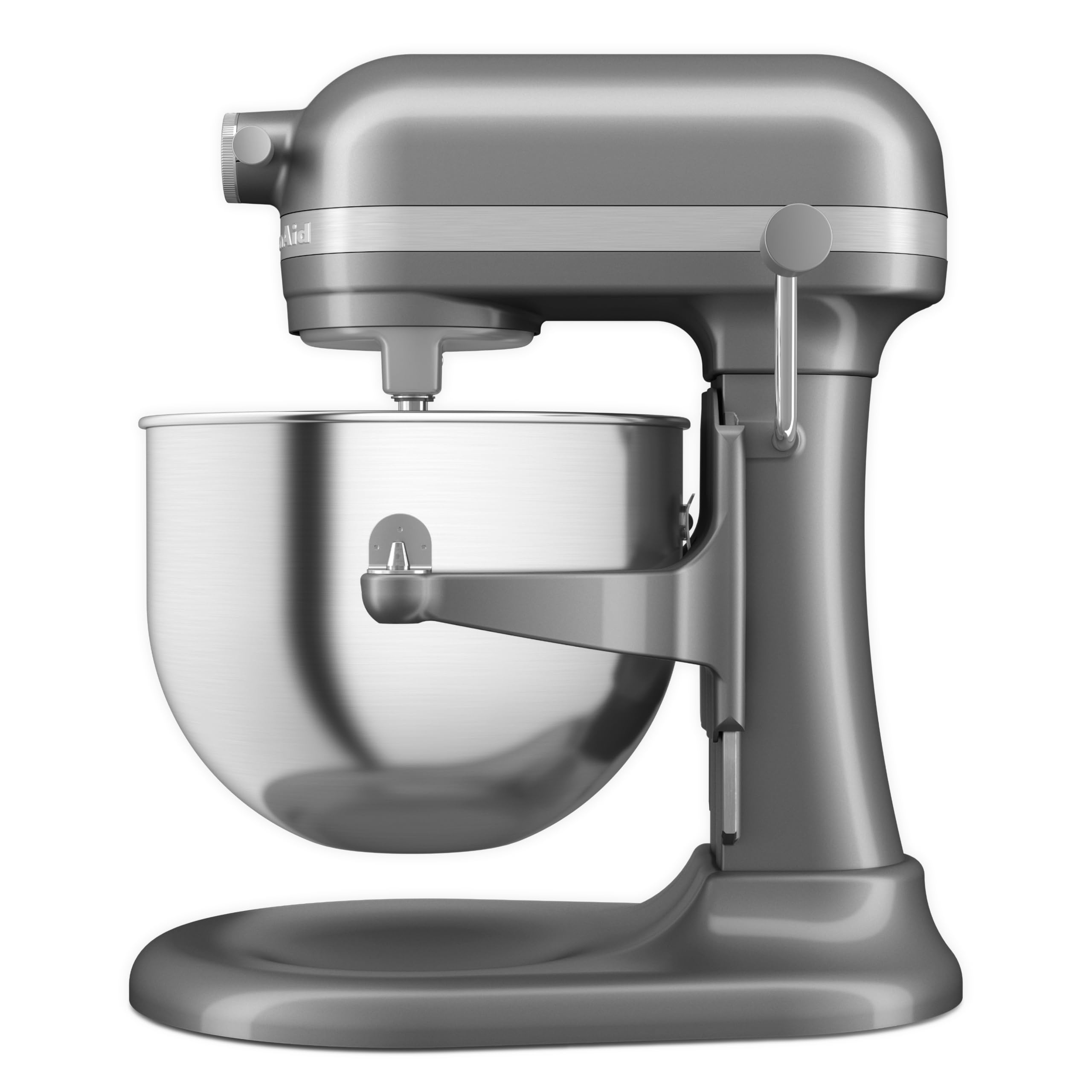 KitchenAid Robot Pâtissier Professionnel 6.6L Relevage Bol, Engrenages Tout Métal, 11 Vitesses, Démarrage Progressif, Protection Surchauffe, Argent Contour