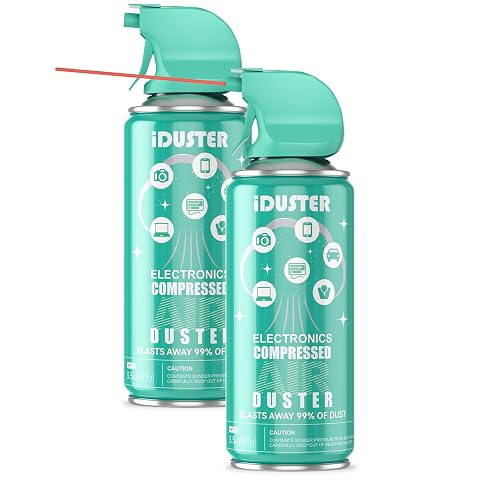 Compressed Canned Air Duster for Computer - iDuster Disposable Electronic Keyboard Cleaner for Cleaning Duster 2PCS 3 5oz