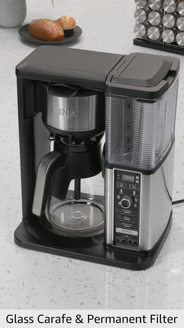 Ninja CM401 Specialty 10-Cup Coffee Maker, with 4 Brew Styles for