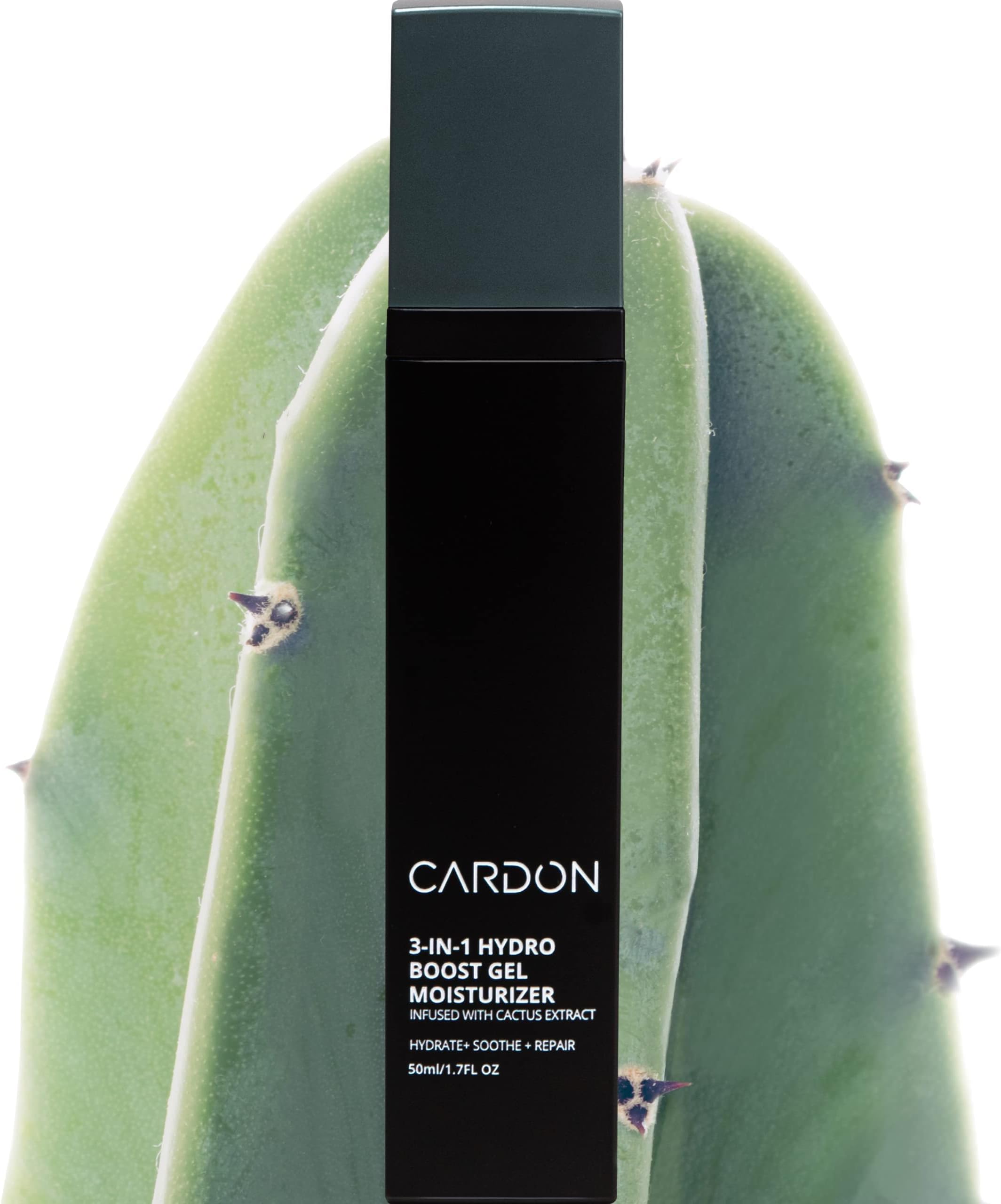 Cardon Moisturising Anti-Aging Face Lotion for Men Korean Face Care Hydro Boost Gel Cactus Extract Healing Reduces Wrinkles and Repairs Acne Scars Cr