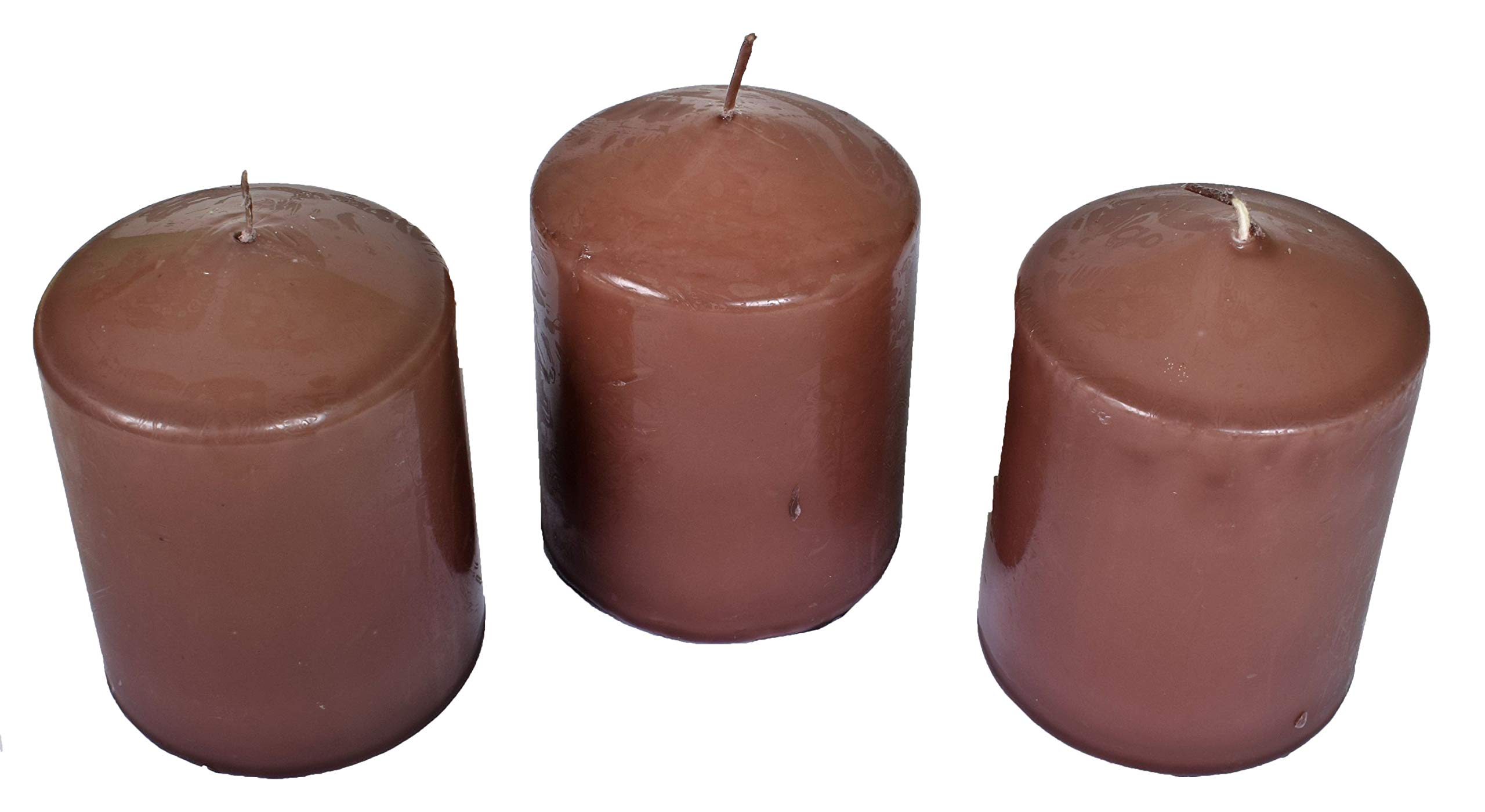 Velas votivas decorativas perfumadas antitabaco Chocolate 7,5x10 cm 40 h Lote 3