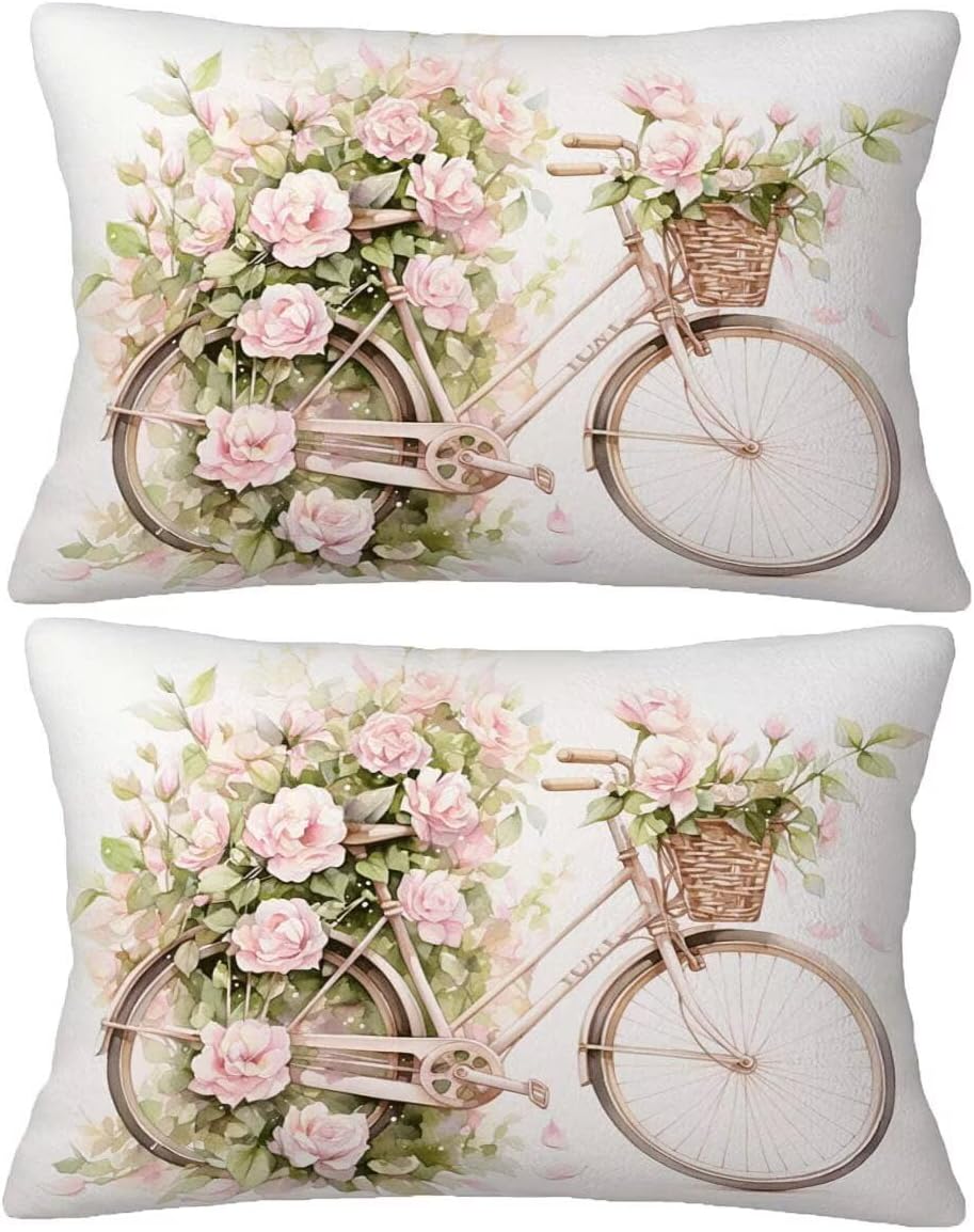 Kissenbezug 30x50 2er set - Blumenkorb Kissenbezug, Rectangle Kissen ...