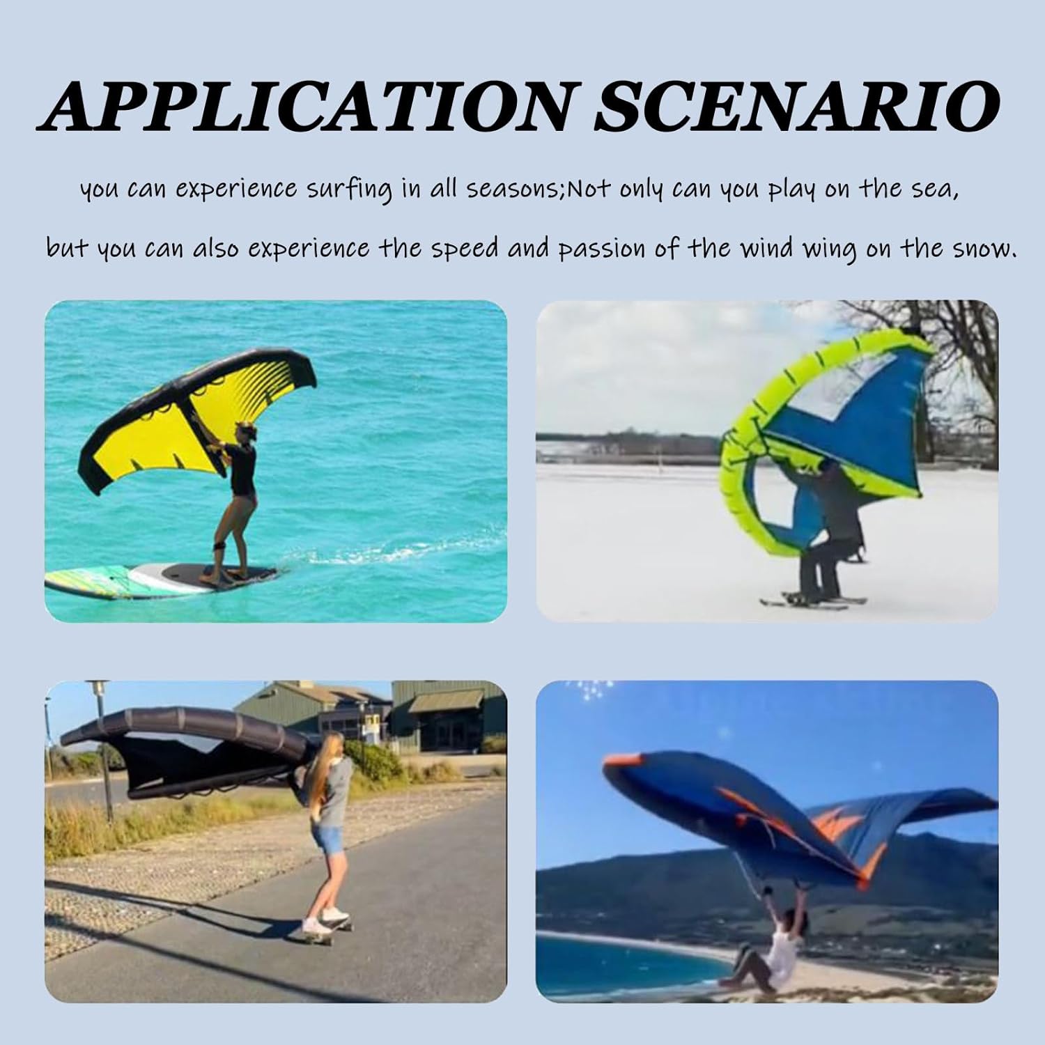 Wind Wingfoil and Hydrofoil Board with Hydrofoil Inflatable Hydrofoil Board with Inflatable,Wind Wing Foil and Hydrofoil Inflatable Windfoil Hydrofoil for Outdoor Water Sports D