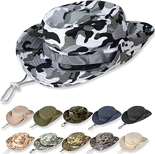Sun Hats for Men Women Bucket Hat UPF 50+ UV Protection Boonie Hat for Safari Fishing Hiking Garden Beach