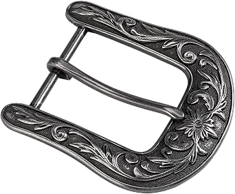 Western Belt Buckle - 1.5" Retro Cowboy Replacement Belt Buckle for Men & Women